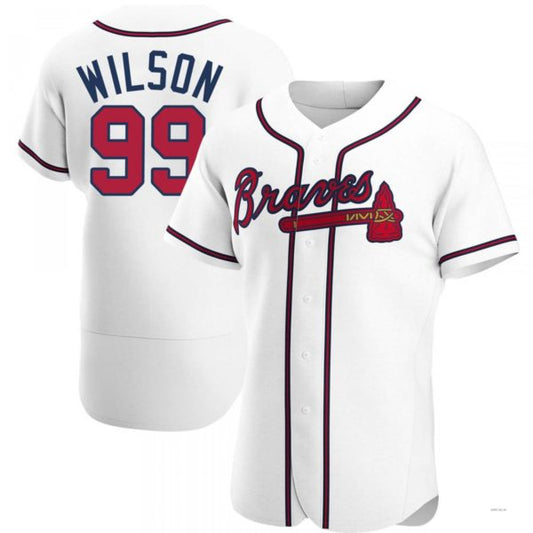 Atlanta Braves #99 Brooks Wilson White Home Jersey Stitches Baseball Jerseys