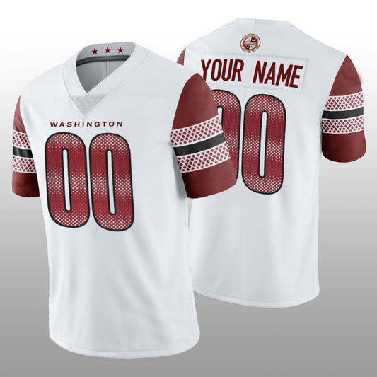 Custom W.Commanders White Vapor Limited Jersey Football Jerseys