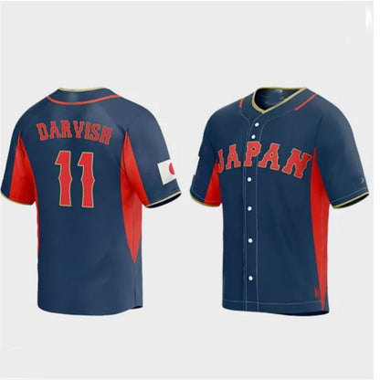 #11 Yu Darvish Japan Baseball 2023 World Baseball Classic Jersey – Navy Stitches Baseball Jerseys