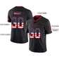 Custom A.Cardinal Men's American Black USA Flag Fashion Vapor Limited Stitched Football Jersey