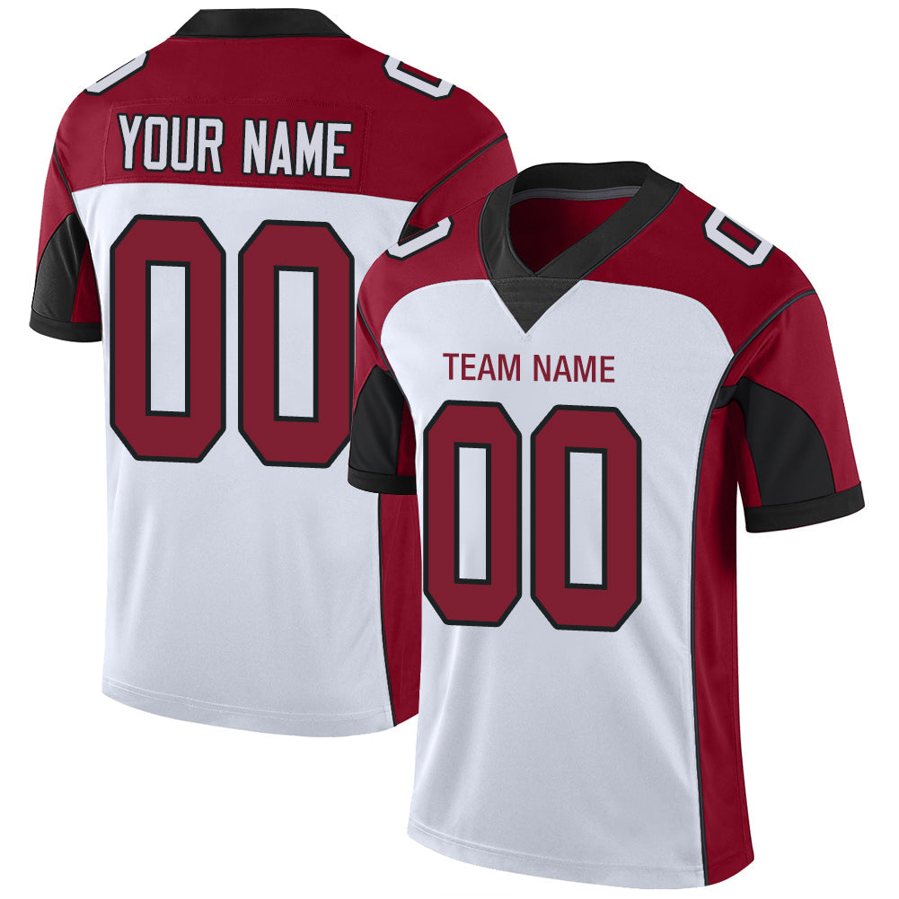 Custom A.Cardinal Men's American White Stitched Football Jerseys