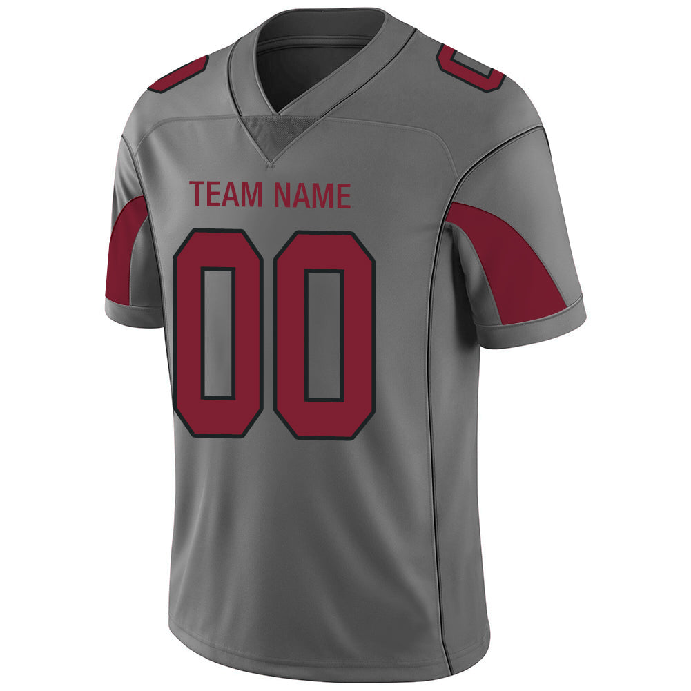 Custom A.Cardinal Men's American Grey Fashion Vapor Limited Stitched Football Jersey