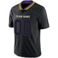 Custom B.Ravens Men's American  Black Fashion Vapor Limited Stitched Football Jerseys