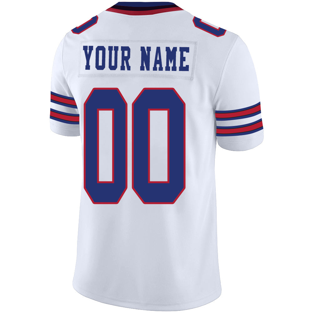Custom B.Bills Football Stitched American Jerseys Personalize Birthday Gifts White Jersey