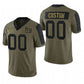 Custom NY.Giants Olive 2021 Salute To Service Limited Football Jersey