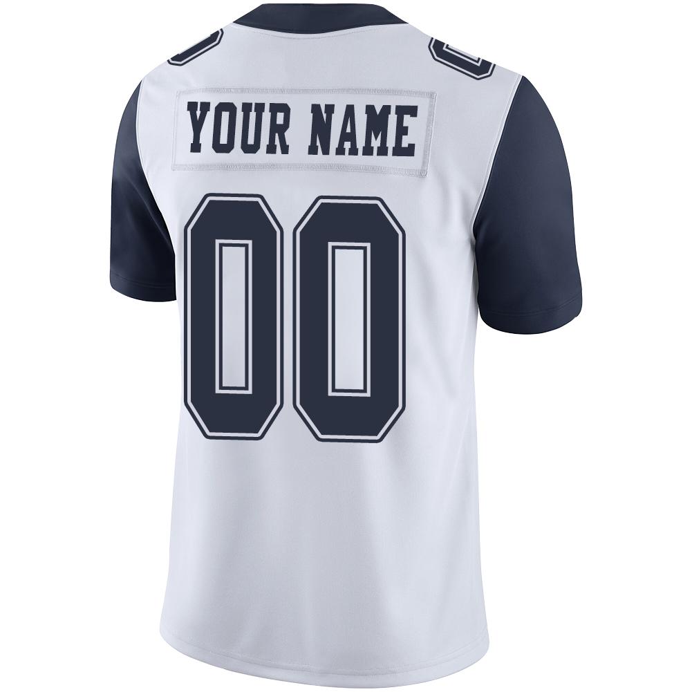 Custom D.Cowboys American Men's Youth And Women Stitched White Football Jersey Personalize Birthday Gifts Jerseys