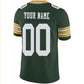 Custom GB.Packers Stitched American Football Jerseys Personalize Birthday Gifts Green Jersey