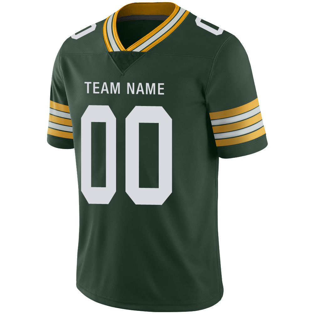 Custom GB.Packers Stitched American Football Jerseys Personalize Birthday Gifts Green Jersey