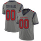 Custom H.Texans Stitched American Football Jerseys Personalize Birthday Gifts Grey Jersey