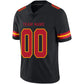 Custom KC.Chiefs Stitched American Football Jerseys Personalize Birthday Gifts Black Jersey