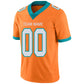 Custom M.Dolphins Stitched American Football Jerseys Personalize Birthday Gifts Orange Jersey