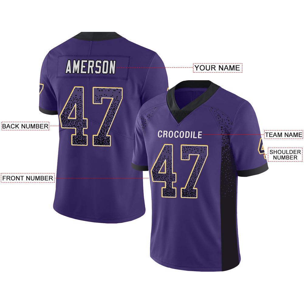 Custom MN.Vikings Stitched American Football Jerseys Personalize Birthday Gifts Purple Jersey