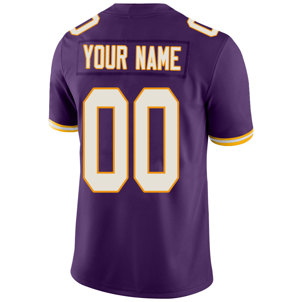 Custom MN.Vikings Stitched American Football Jerseys Personalize Birthday Gifts Purple Jersey