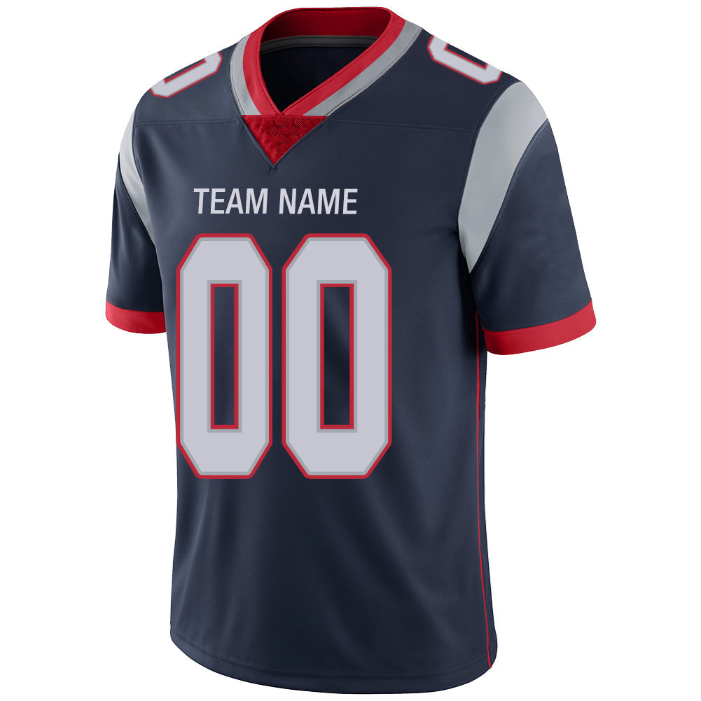 Custom NE.Patriots Stitched American Football Jerseys Personalize Birthday Gifts Navy Jersey