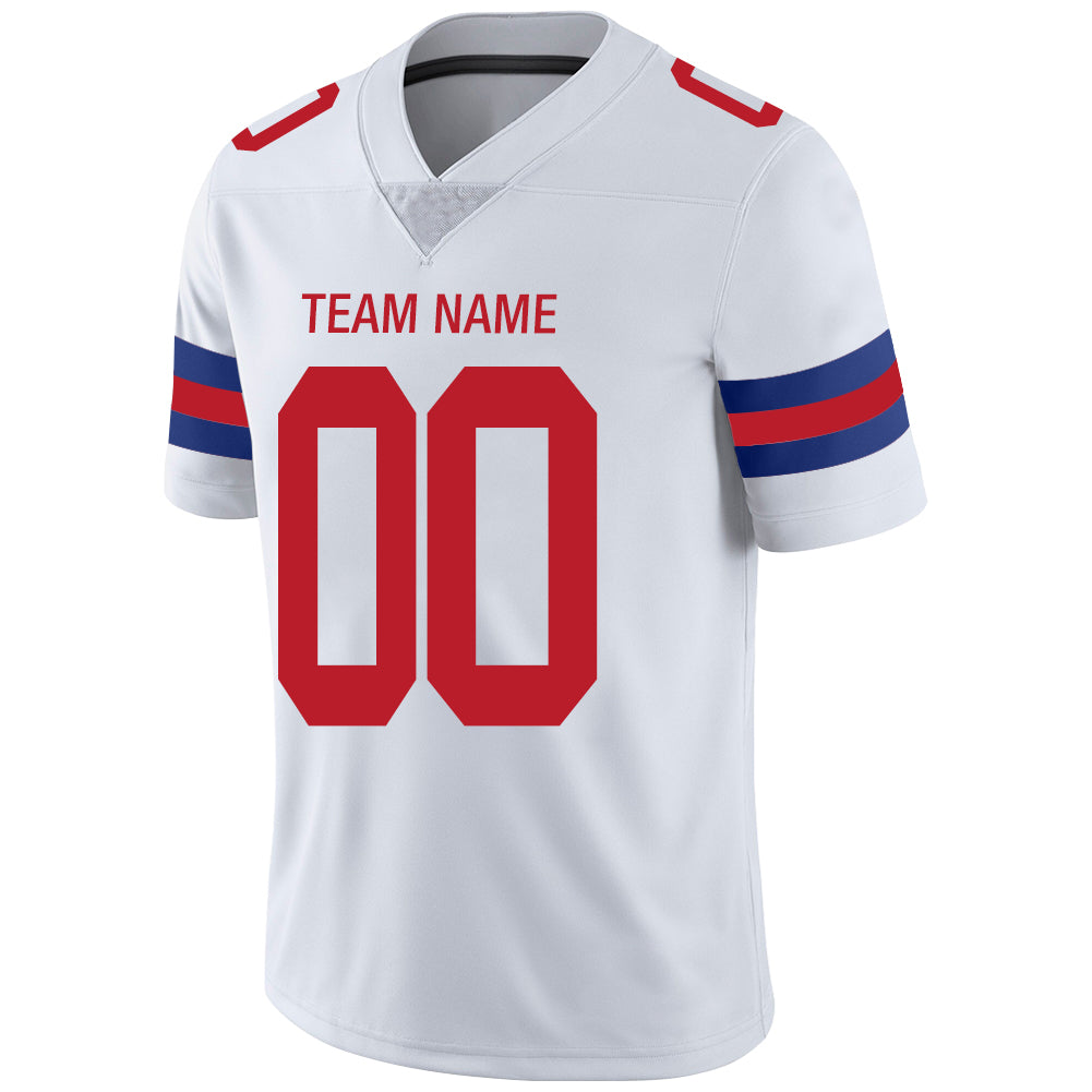 Custom NE.Patriots Stitched American Football Jerseys Personalize Birthday Gifts White Jersey