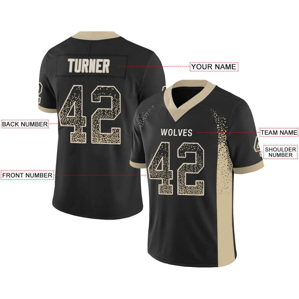 Custom NY.Giants Stitched American Football Jerseys Personalize Birthday Gifts Black Jersey