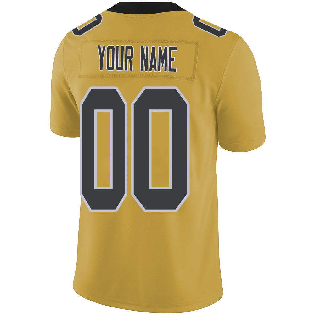 Custom NY.Giants Stitched American Football Jerseys Personalize Birthday Gifts Gold Jersey