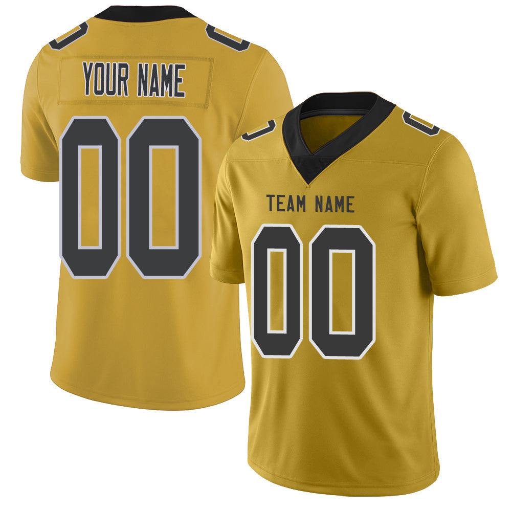 Custom NY.Giants Stitched American Football Jerseys Personalize Birthday Gifts Gold Jersey