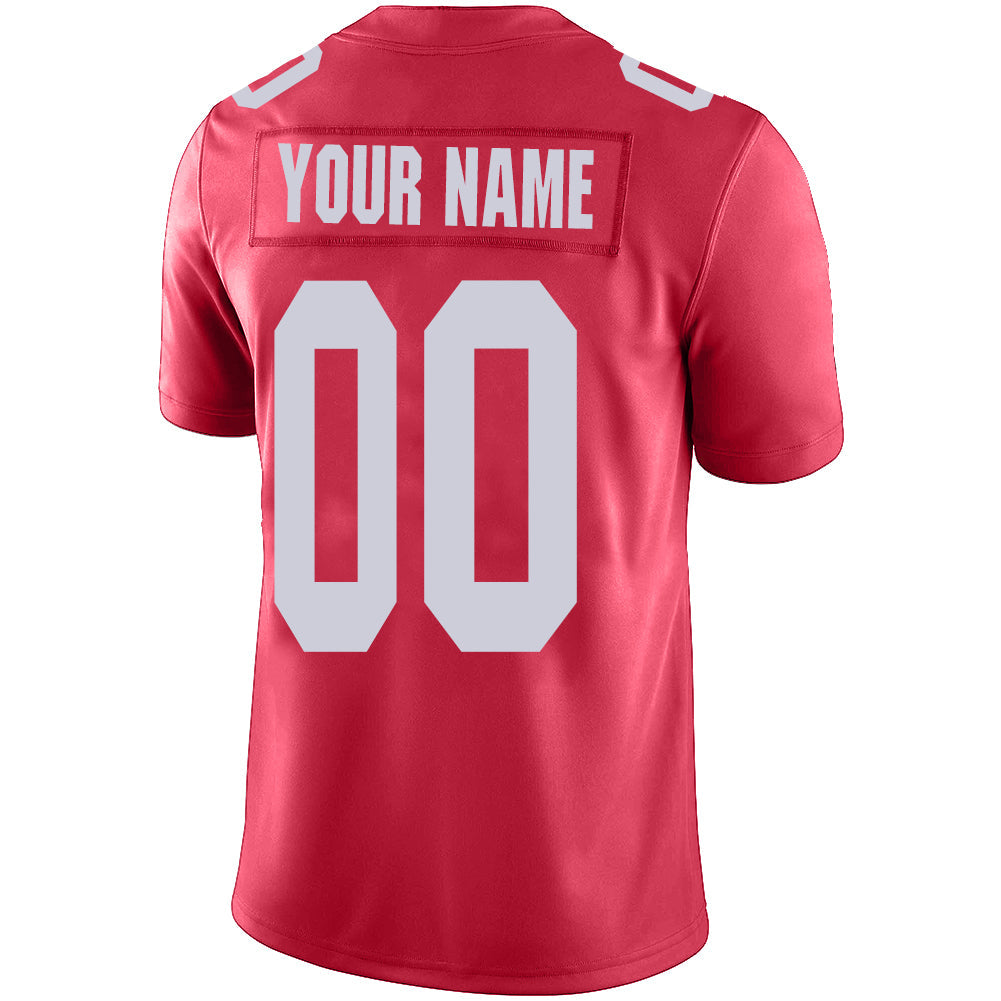 Custom NY.Jets Stitched American Football Jerseys Personalize Birthday Gifts Red Jersey