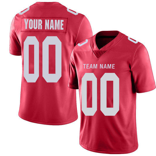 Custom NY.Jets Stitched American Football Jerseys Personalize Birthday Gifts Red Jersey