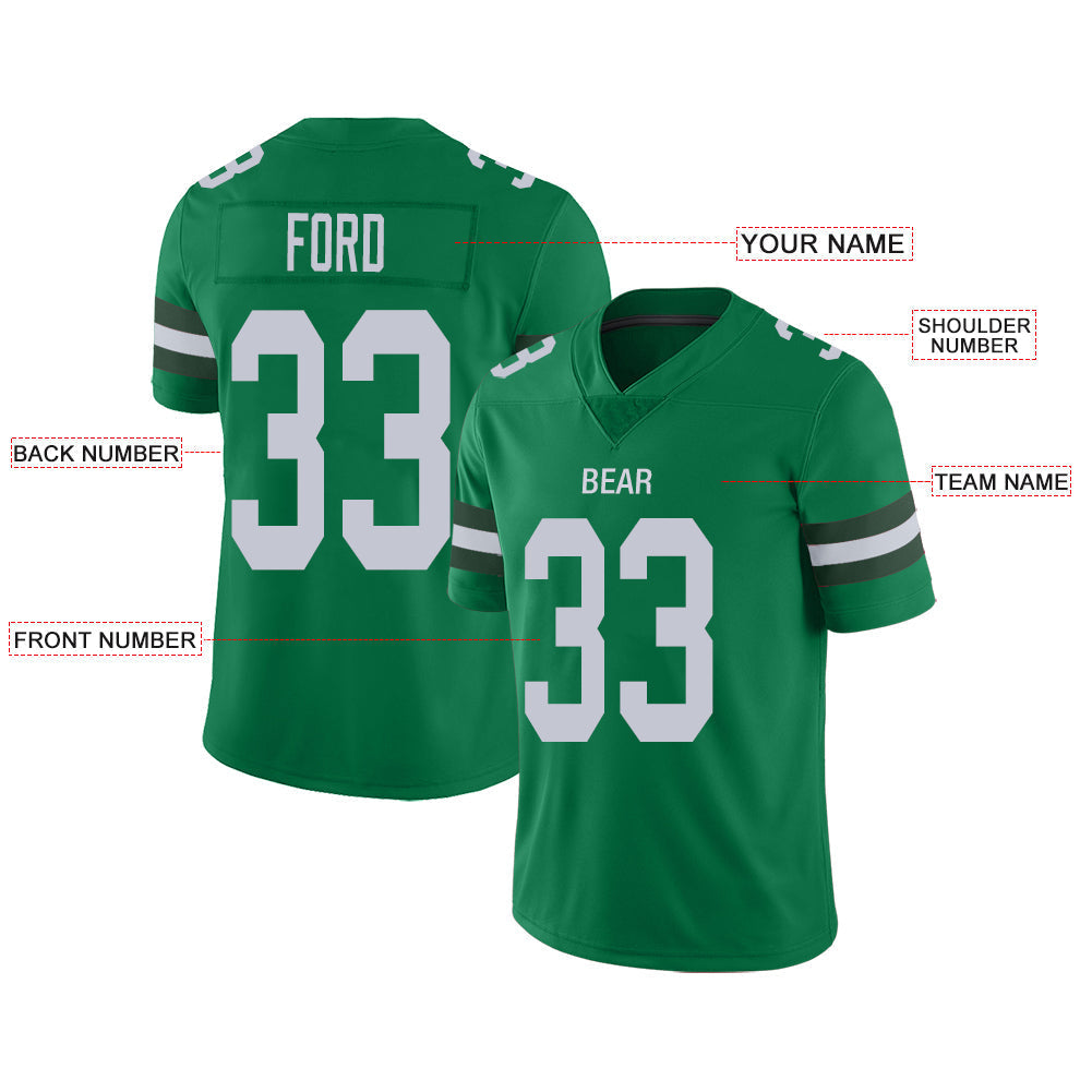 Custom NY.Jets Stitched American Football Jerseys Personalize Birthday Gifts Green Jersey