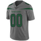 Custom NY.Jets Stitched American Football Jerseys Personalize Birthday Gifts Grey Jersey