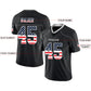 Custom LV.Raiders Stitched American Football Jerseys Personalize Birthday Gifts Black Jersey