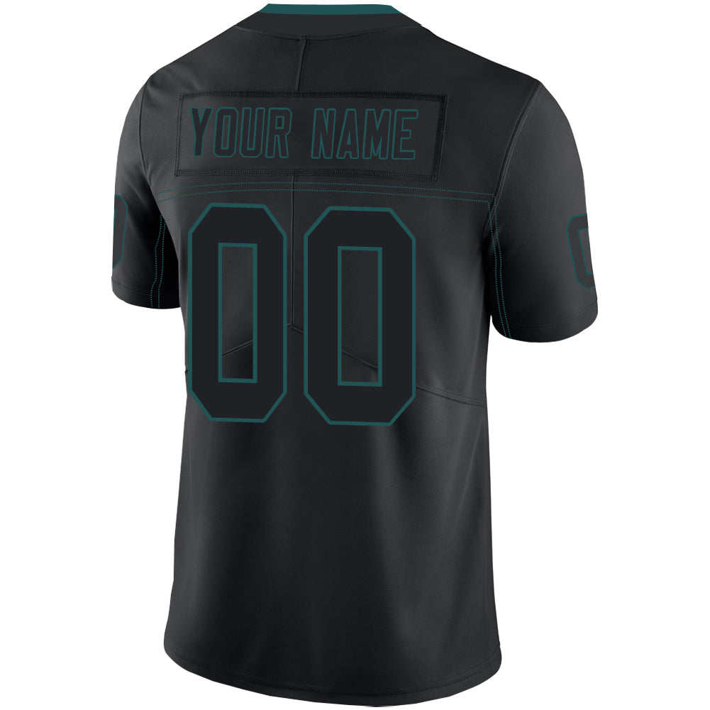 Custom P.Eagles Stitched American Football Jerseys Personalize Birthday Gifts Black Jersey