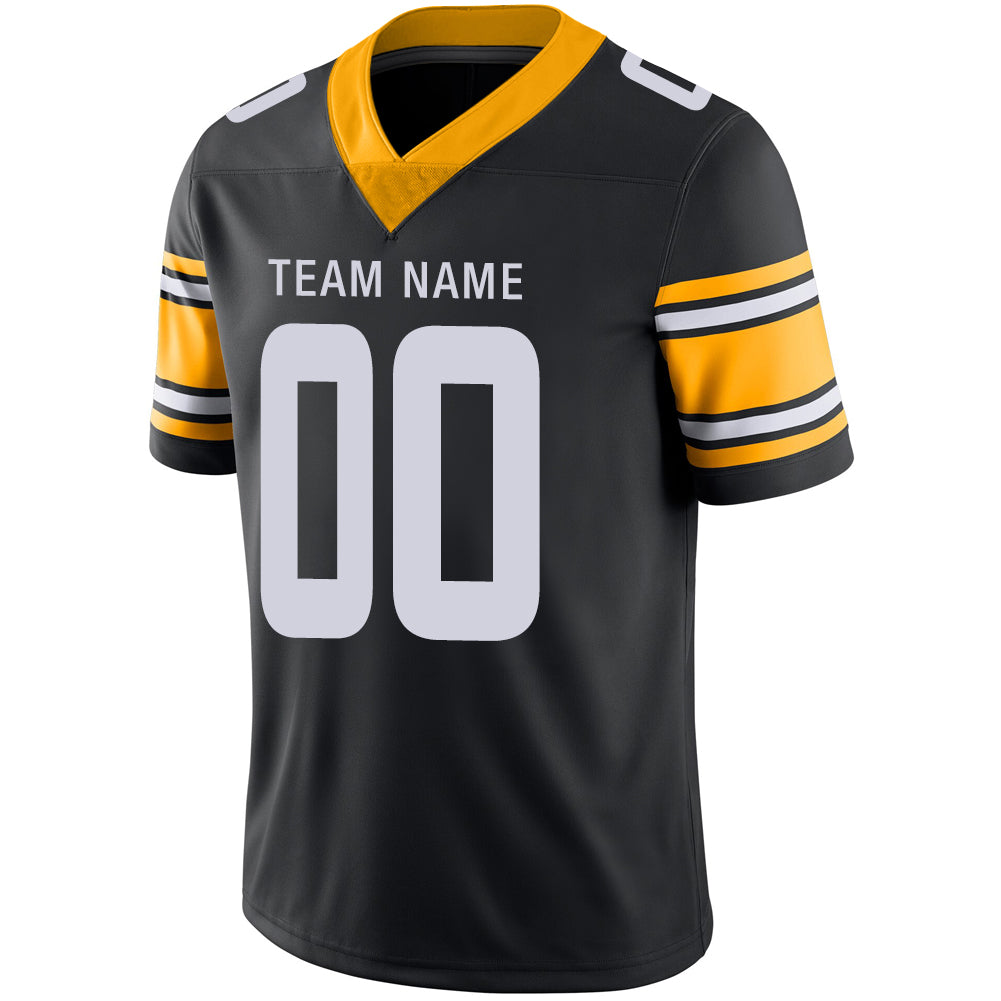 Custom P.Steelers Stitched American Football Jerseys Personalize Birthday Gifts Black Jersey