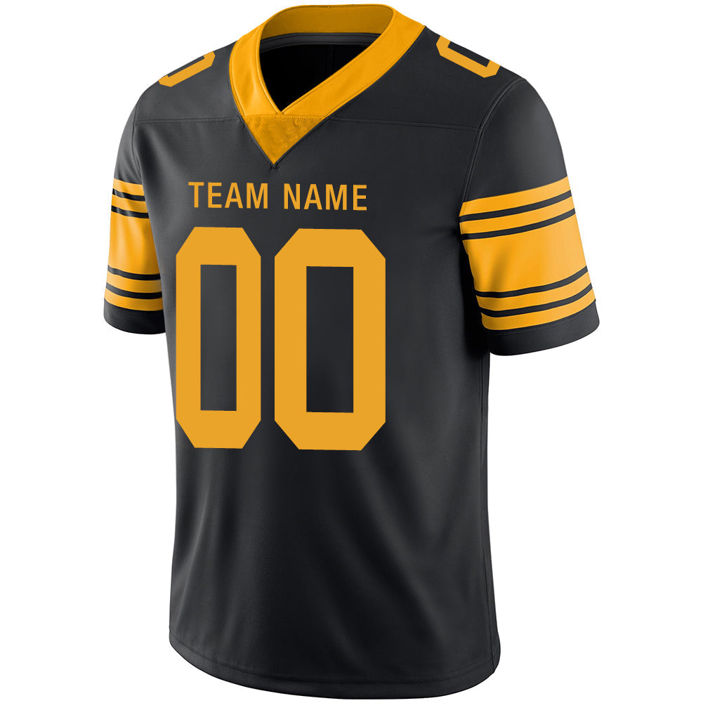 Custom P.Steelers Stitched American Football Jerseys Personalize Birthday Gifts Black Jersey