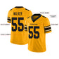 Custom P.Steelers Stitched American Football Jerseys Personalize Birthday Gifts Yellow Jersey