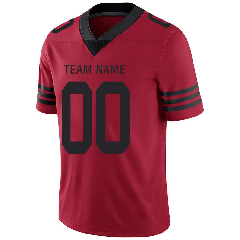 Custom SF.49ers Stitched American Football Jerseys Personalize Birthday Gifts Red Jersey