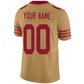 Custom SF.49ers Stitched American Football Jerseys Personalize Birthday Gifts Gold Jersey