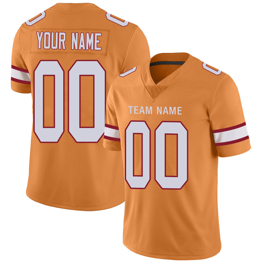 Custom TB.Buccaneers Stitched American Football Jerseys Personalize Birthday Gifts Gold Jersey