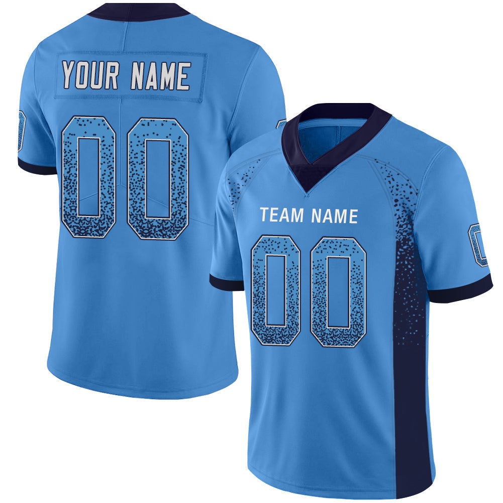 Custom T.Titans Stitched American Football Jerseys Personalize Birthday Gifts Light Blue Jersey