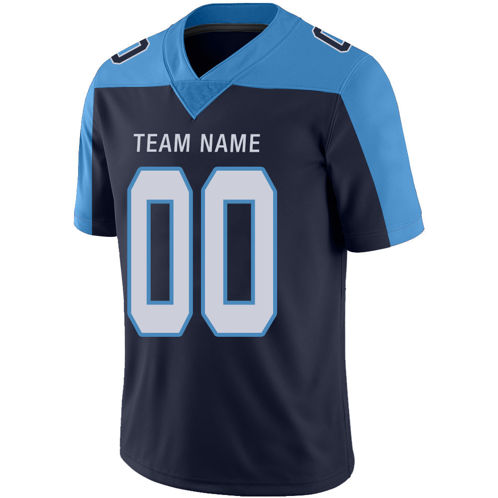 Custom T.Titans Stitched American Football Jerseys Personalize Birthday Gifts Navy Jersey