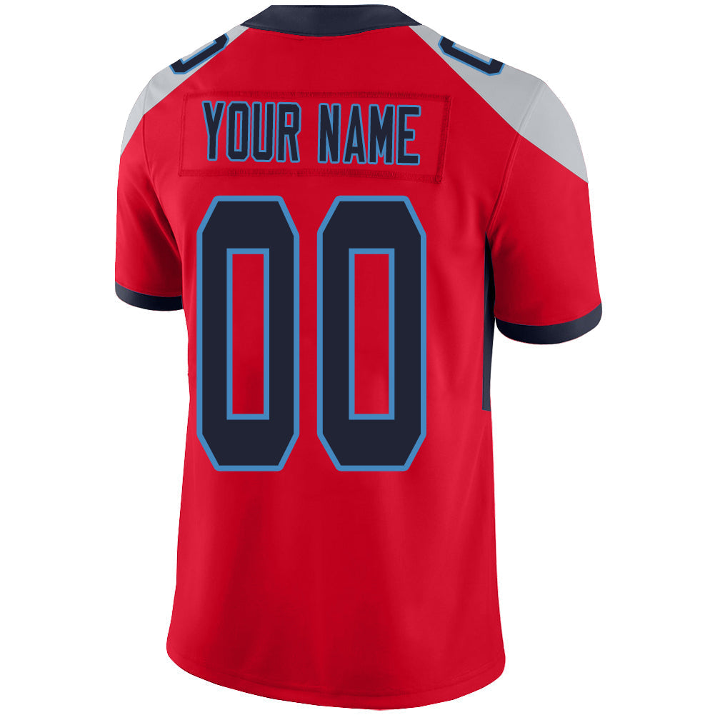 Custom T.Titans Stitched American Football Jerseys Personalize Birthday Gifts Red Jersey