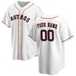 Custom Houston Astros Baseball White Jerseys Stitched Letter And Numbers Mesh for Men Women Youth Button Down Jersey