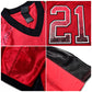 Custom W.Football Team Stitched American Football Jerseys Personalize Birthday Gifts Red Jersey